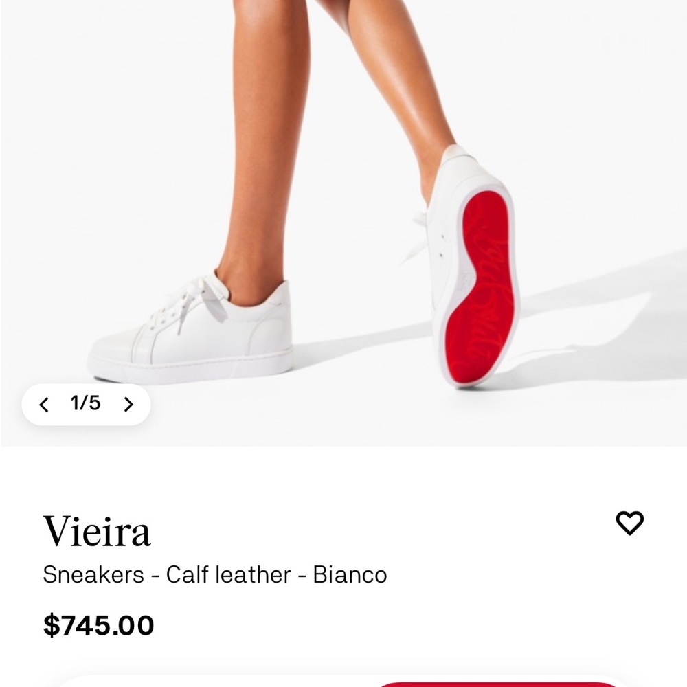 Christian Louboutin Vieira Sneakers Size 39